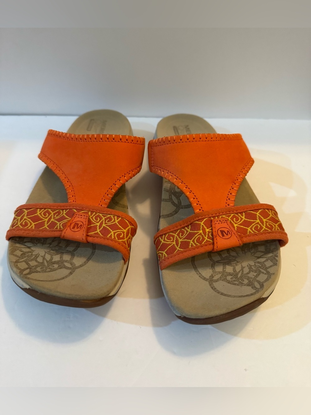 Merrell Q-Form Orange Slip-On Sandels Size 7